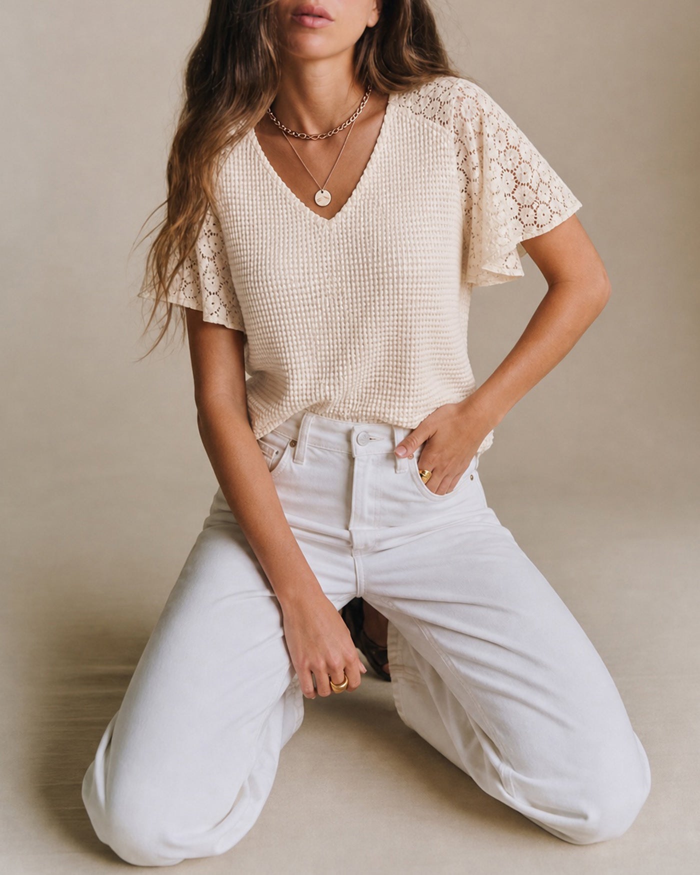 Women's Polyester Knit Top Tops - RIHOAS