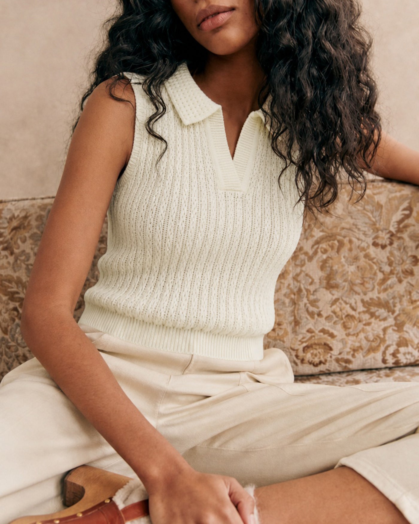 Women's Polyester Knit Top Tops - RIHOAS