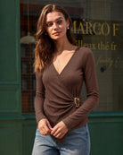 Women's Polyester Knit Top - RIHOAS - 01