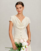 Women's Polyester Knit Top Tops - RIHOAS