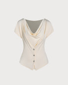 Women's Polyester Knit Top Tops - RIHOAS