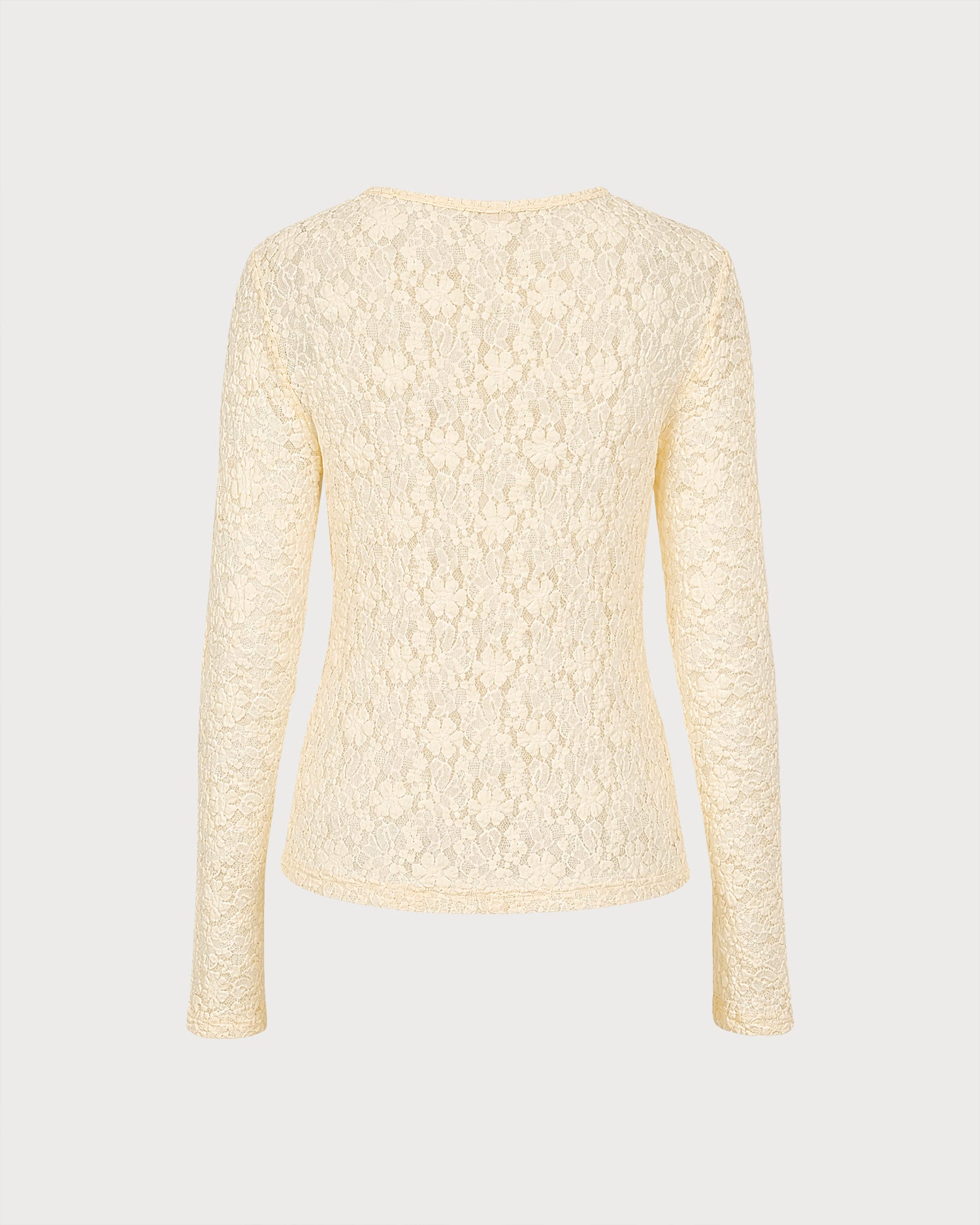 Apricot See Through Textured Knit Tee 03