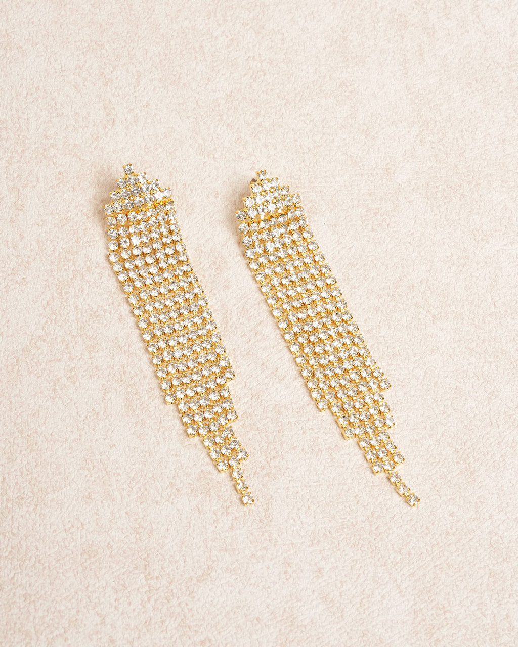 Women's Rhinestone Earrings Gold Earrings - RIHOAS