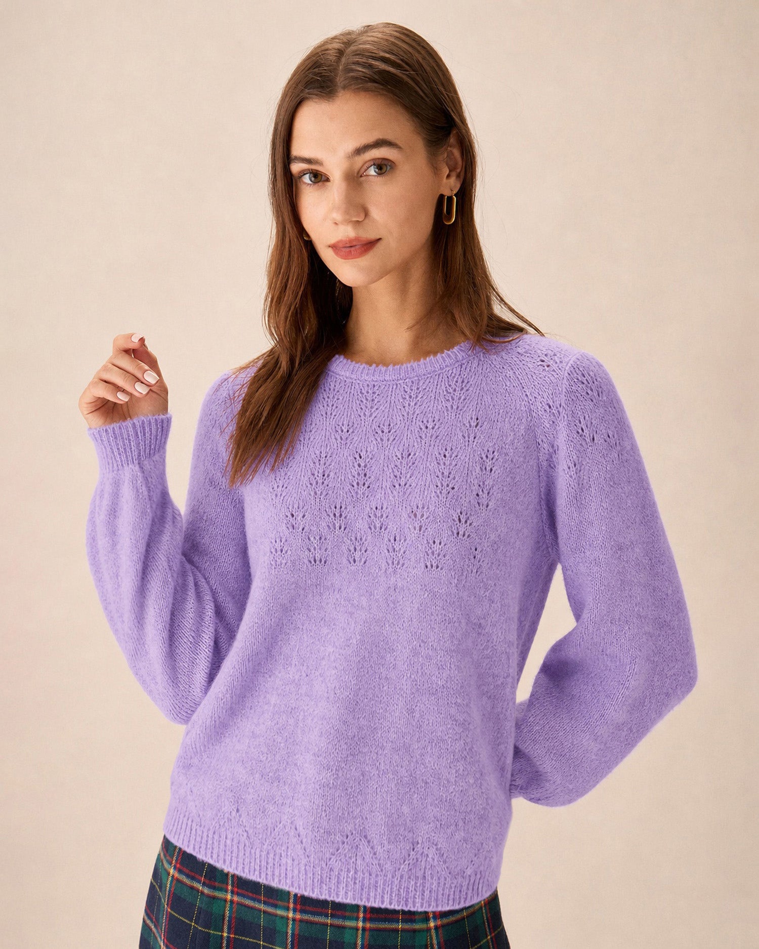 Women's Viscose Knit Sweater - RIHOAS