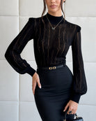 Women's Viscose Knit Sweater - RIHOAS - 01