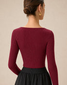Women's Viscose Knit Sweater - RIHOAS - 02