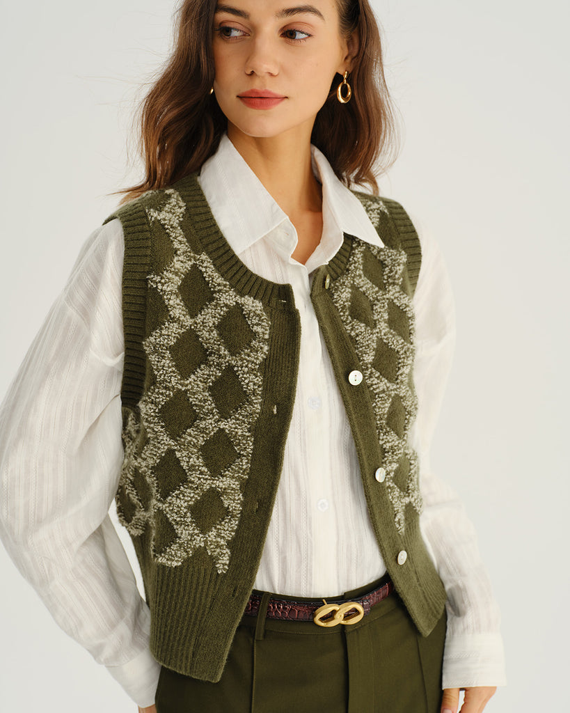 Women's Woolen Acrylic Vest Tops - RIHOAS