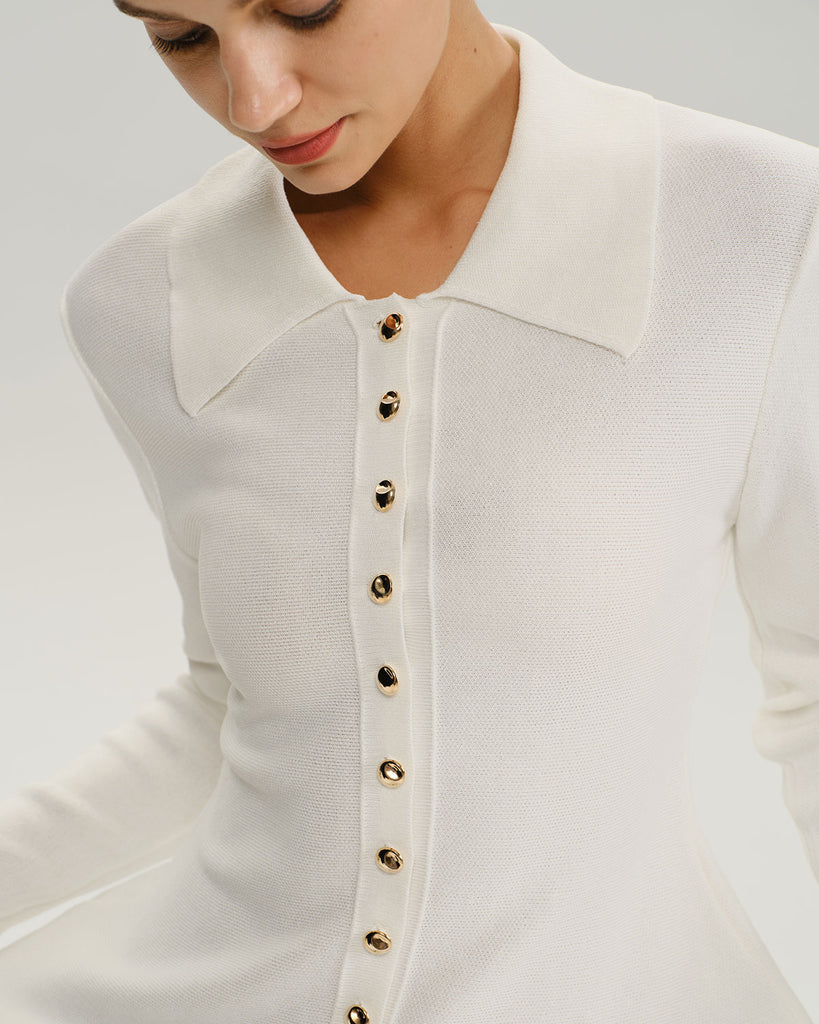 Women's Woolen Polyester Cardigan Tops - RIHOAS