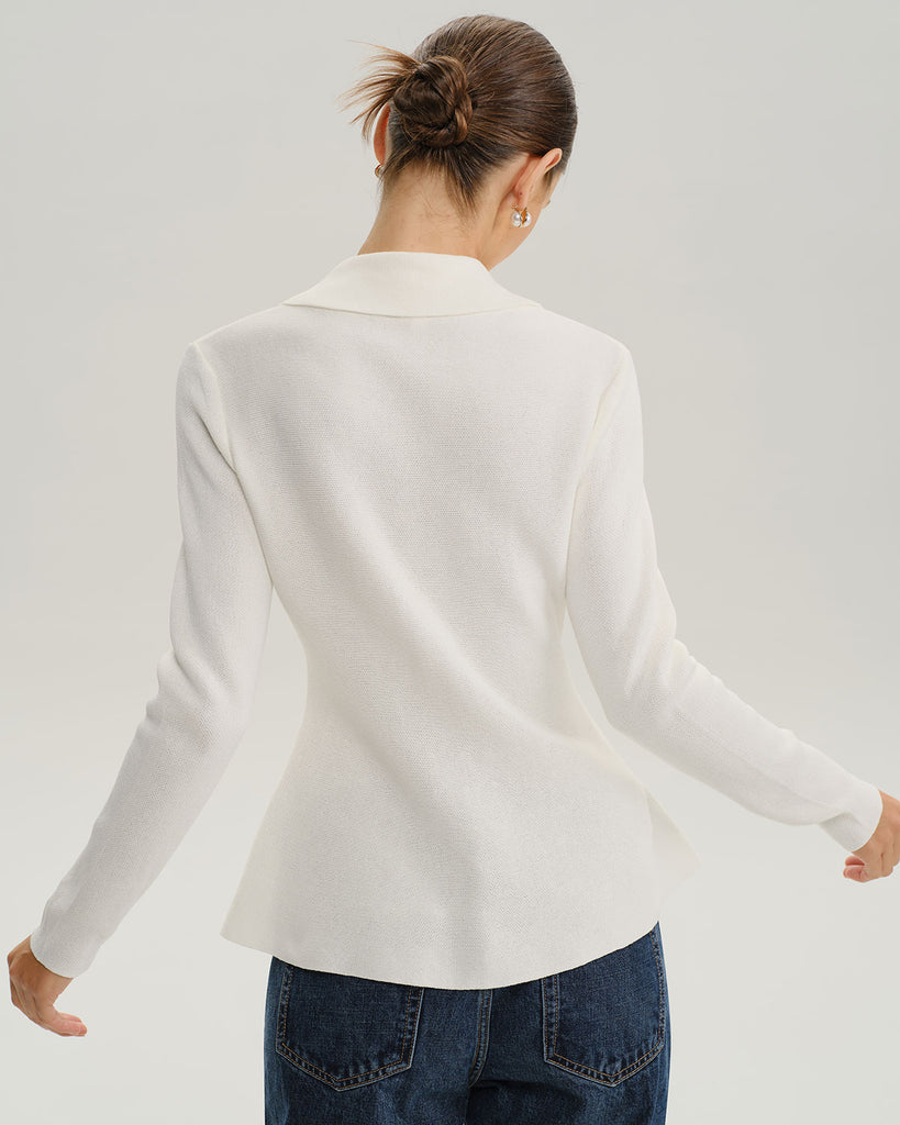 Women's Woolen Polyester Cardigan Tops - RIHOAS