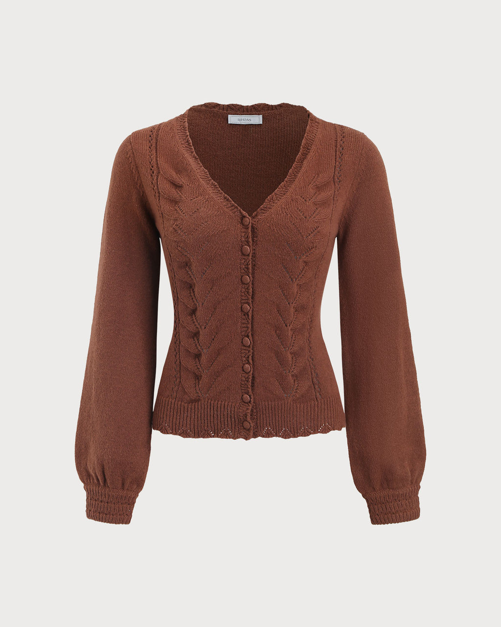 Women's Woolen Polyester Cardigans Tops - RIHOAS