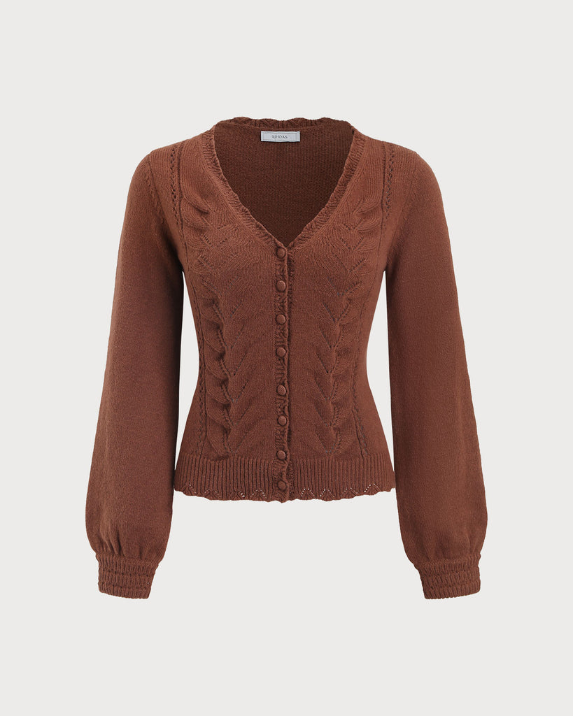 Women's Woolen Polyester Cardigans Tops - RIHOAS