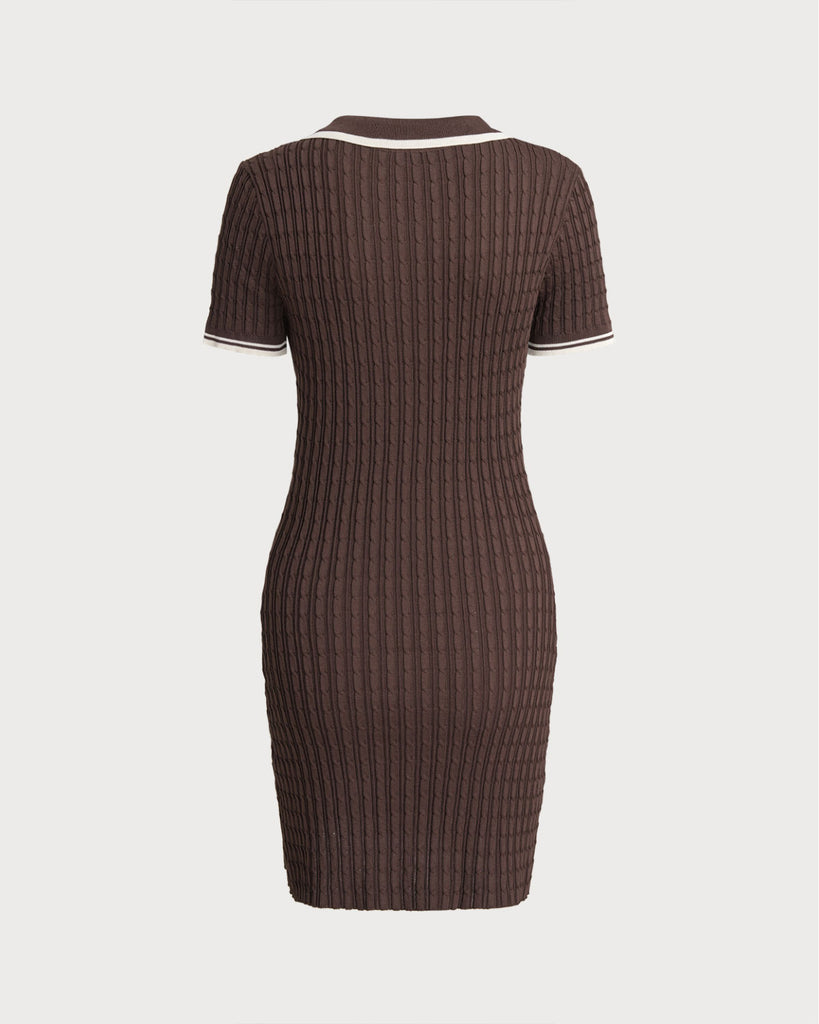 Women's Woolen Polyester Mini Dress Dresses - RIHOAS