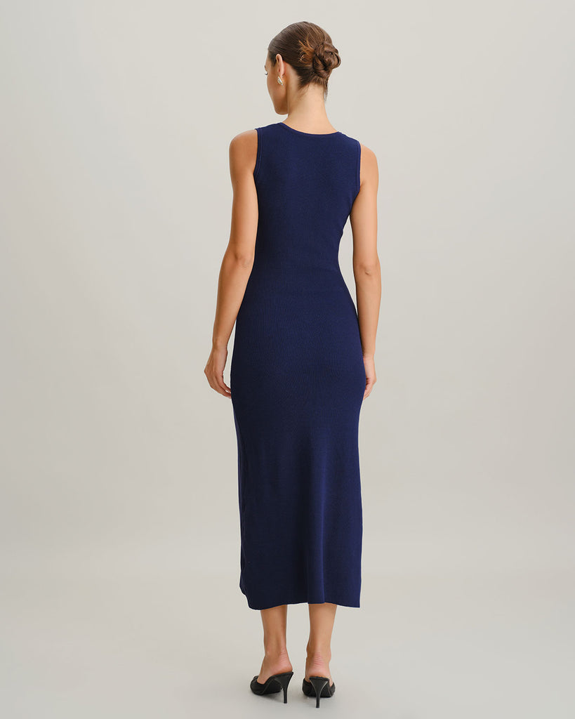Women's Woolen Polyester Sweater Dress Dresses - RIHOAS