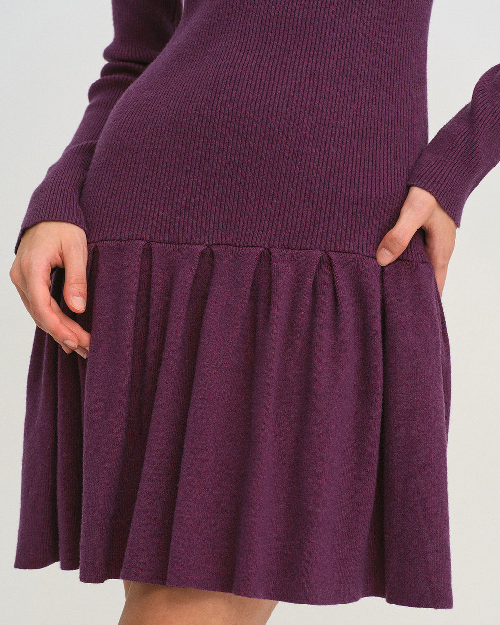 Women's Woolen Polyester Sweater Dress Dresses - RIHOAS