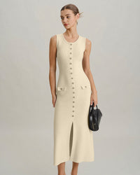 Women's Woolen Polyester Sweater Dress Dresses - RIHOAS