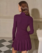 Women's Woolen Polyester Sweater Dress Dresses - RIHOAS