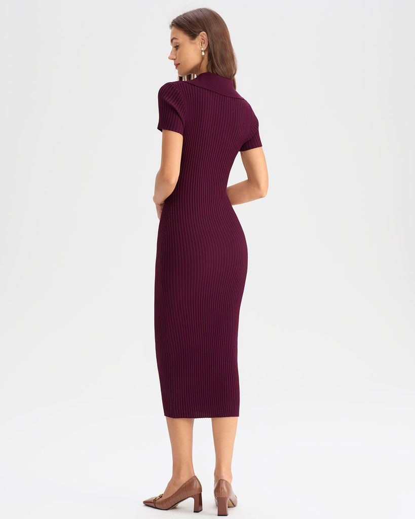Women's Woolen Polyester  Sweater Dresses Dresses - RIHOAS