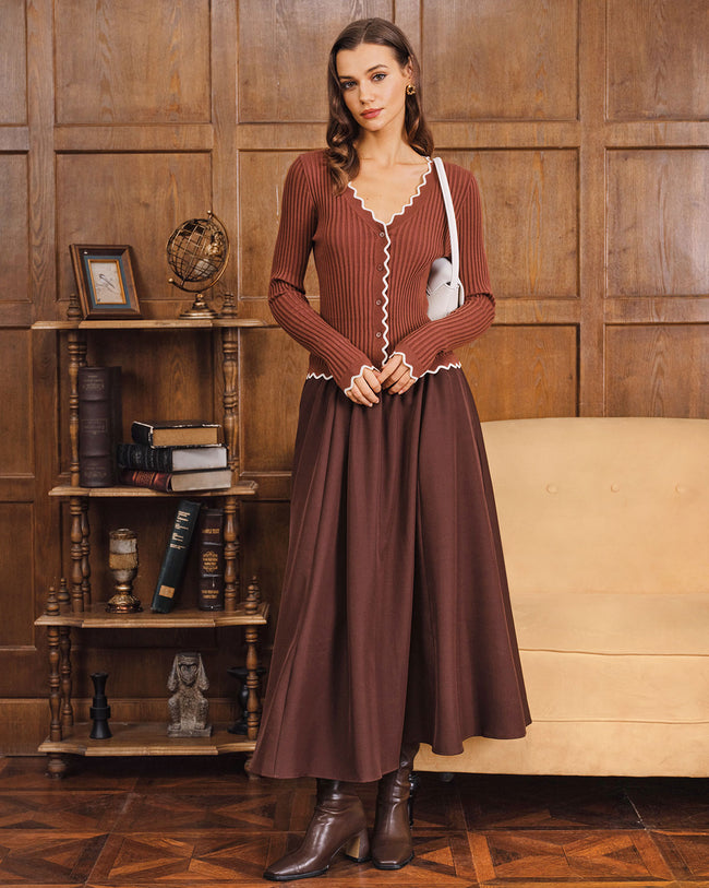 Women's Woolen Viscose Cardigan Tops - RIHOAS