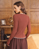 Women's Woolen Viscose Cardigan Tops - RIHOAS
