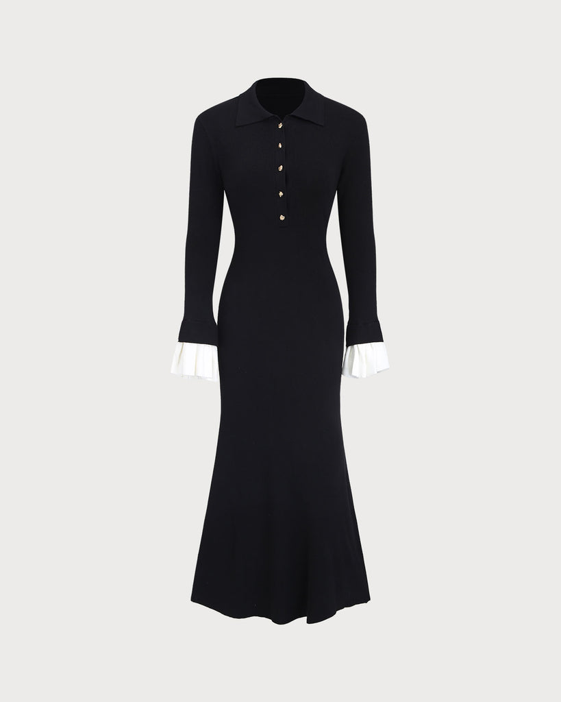 Women's Woolen Viscose Sweater Dress Dresses - RIHOAS