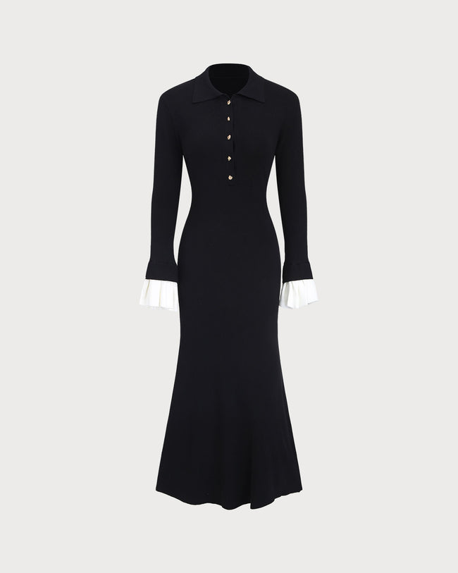 Women's Woolen Viscose Sweater Dress Dresses - RIHOAS
