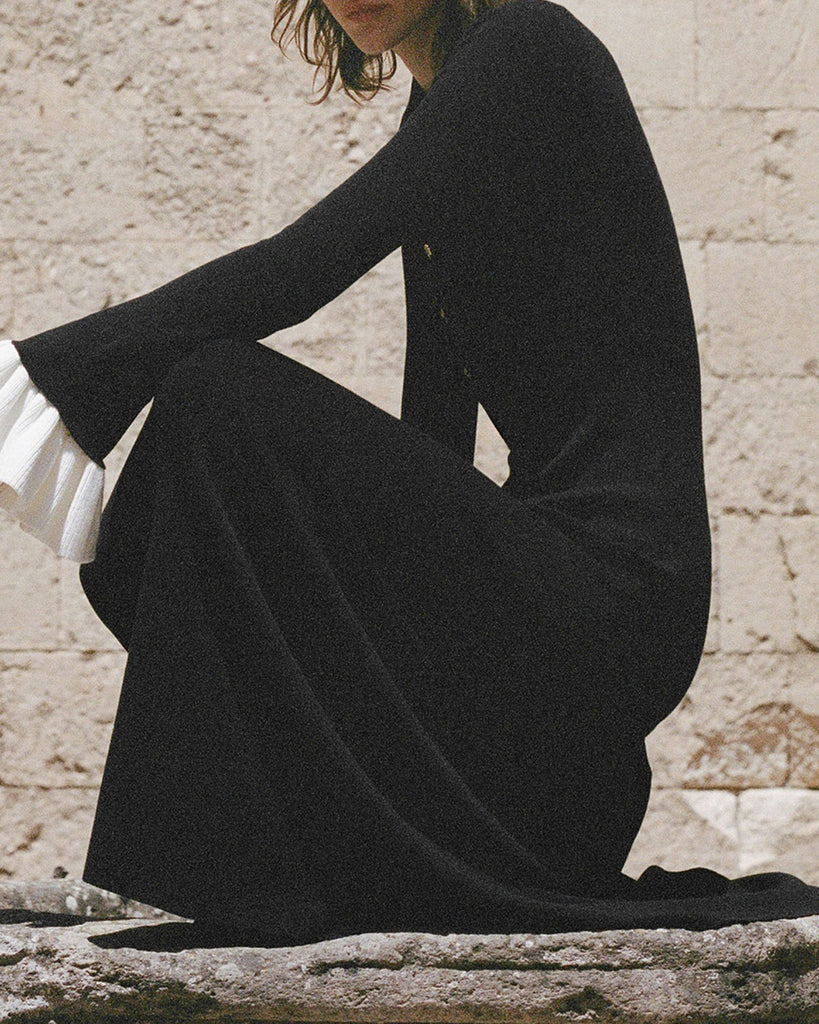 Women's Woolen Viscose Sweater Dress Dresses - RIHOAS