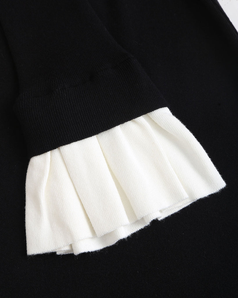 Women's Woolen Viscose Sweater Dress Dresses - RIHOAS