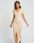Women's Woolen Viscose  Sweater Dresses Dresses - RIHOAS