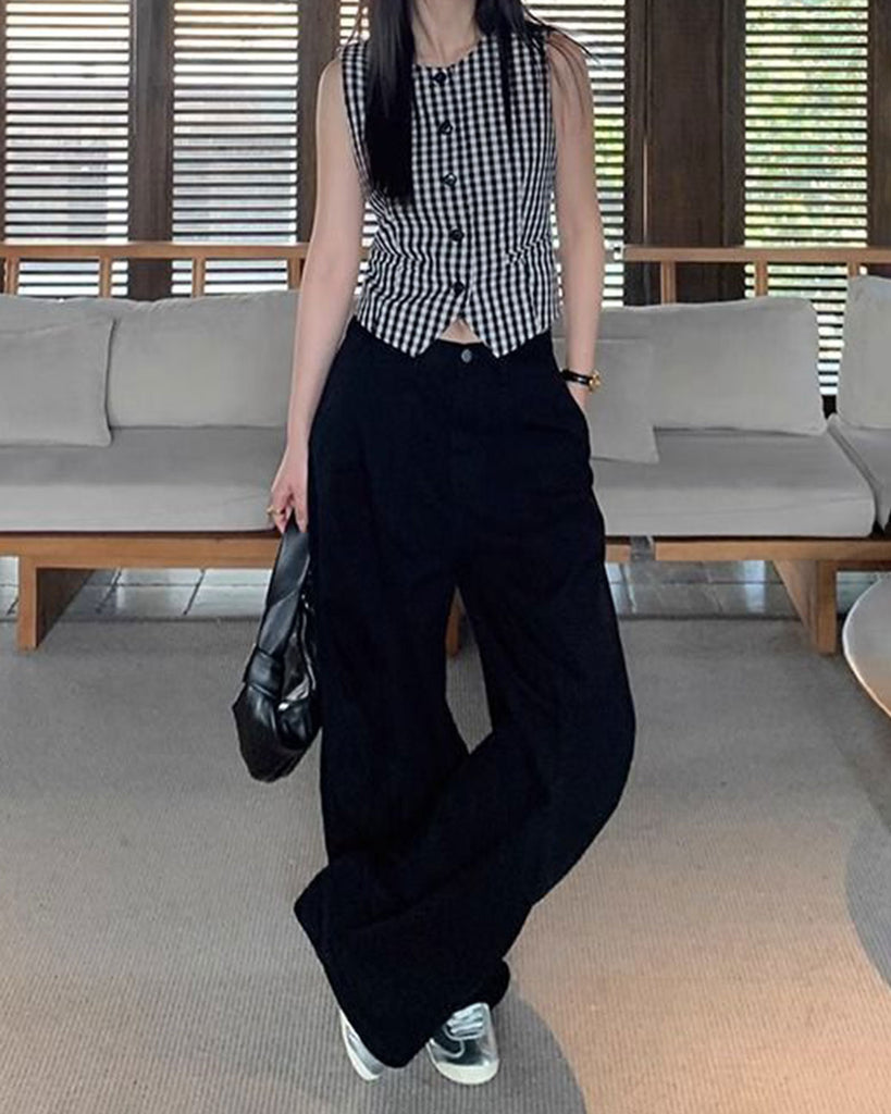 Women's Woven Acrylic Vest Tops - RIHOAS