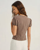 Women's Woven Cotton Blouses Tops - RIHOAS