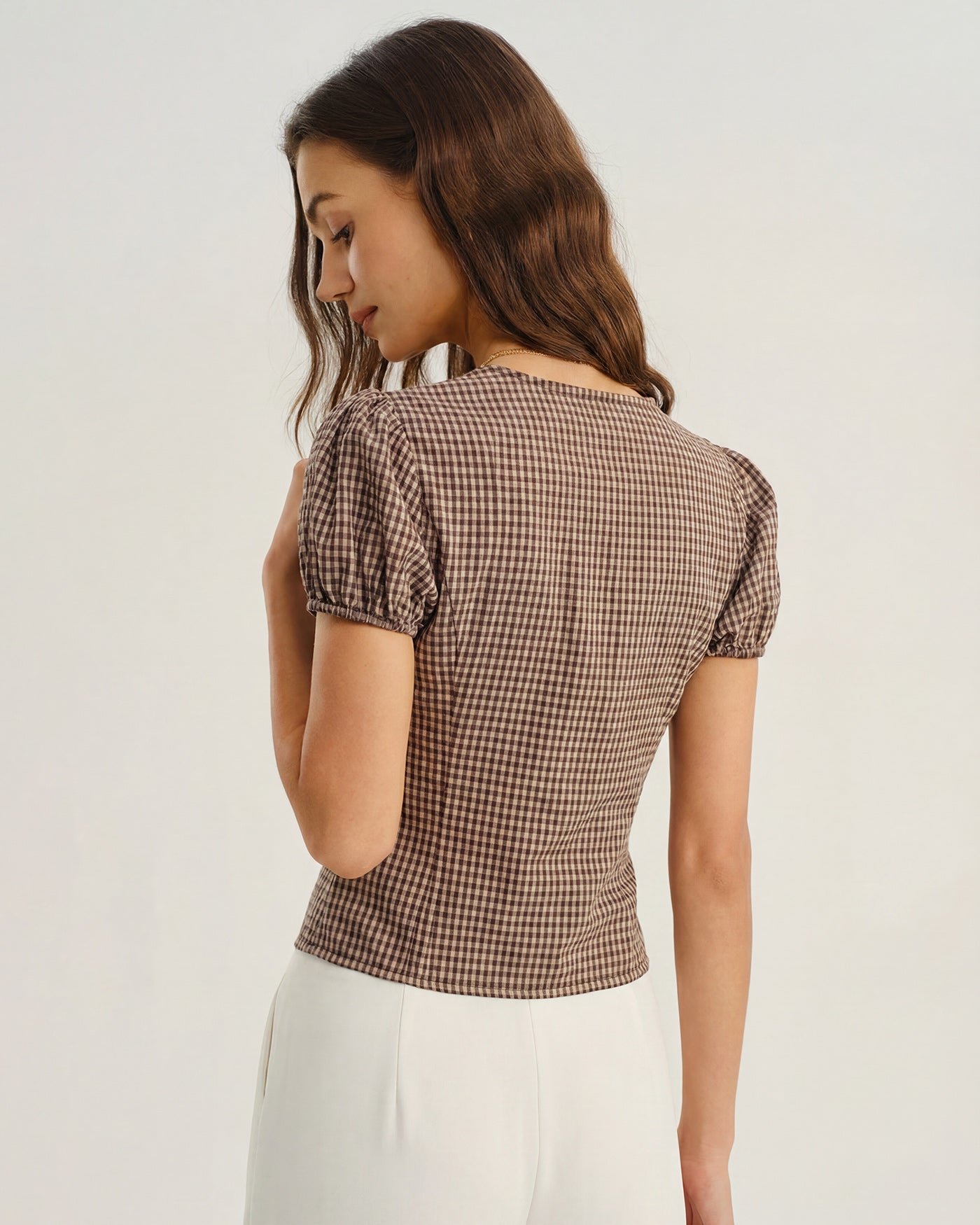 Women's Woven Cotton Blouses Tops - RIHOAS