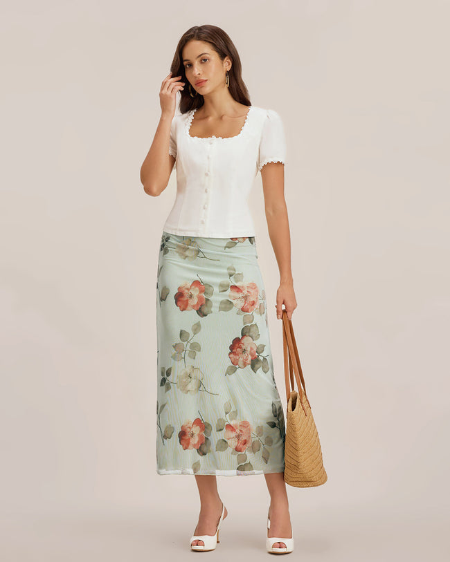 Women's Woven Cotton Blouses Tops - RIHOAS