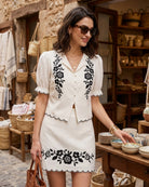 Women's Woven Cotton Blouses Tops - RIHOAS