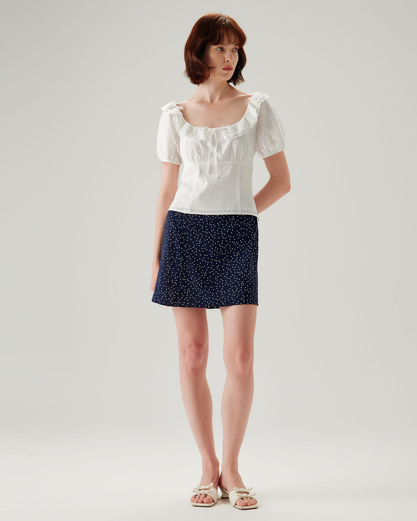 Women's Woven Cotton Blouses Tops - RIHOAS