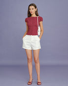 Women's Woven Cotton Blouses Tops - RIHOAS