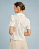 Women's Woven Cotton Blouses Tops - RIHOAS