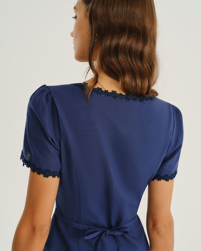 Women's Woven Cotton Blouses Tops - RIHOAS