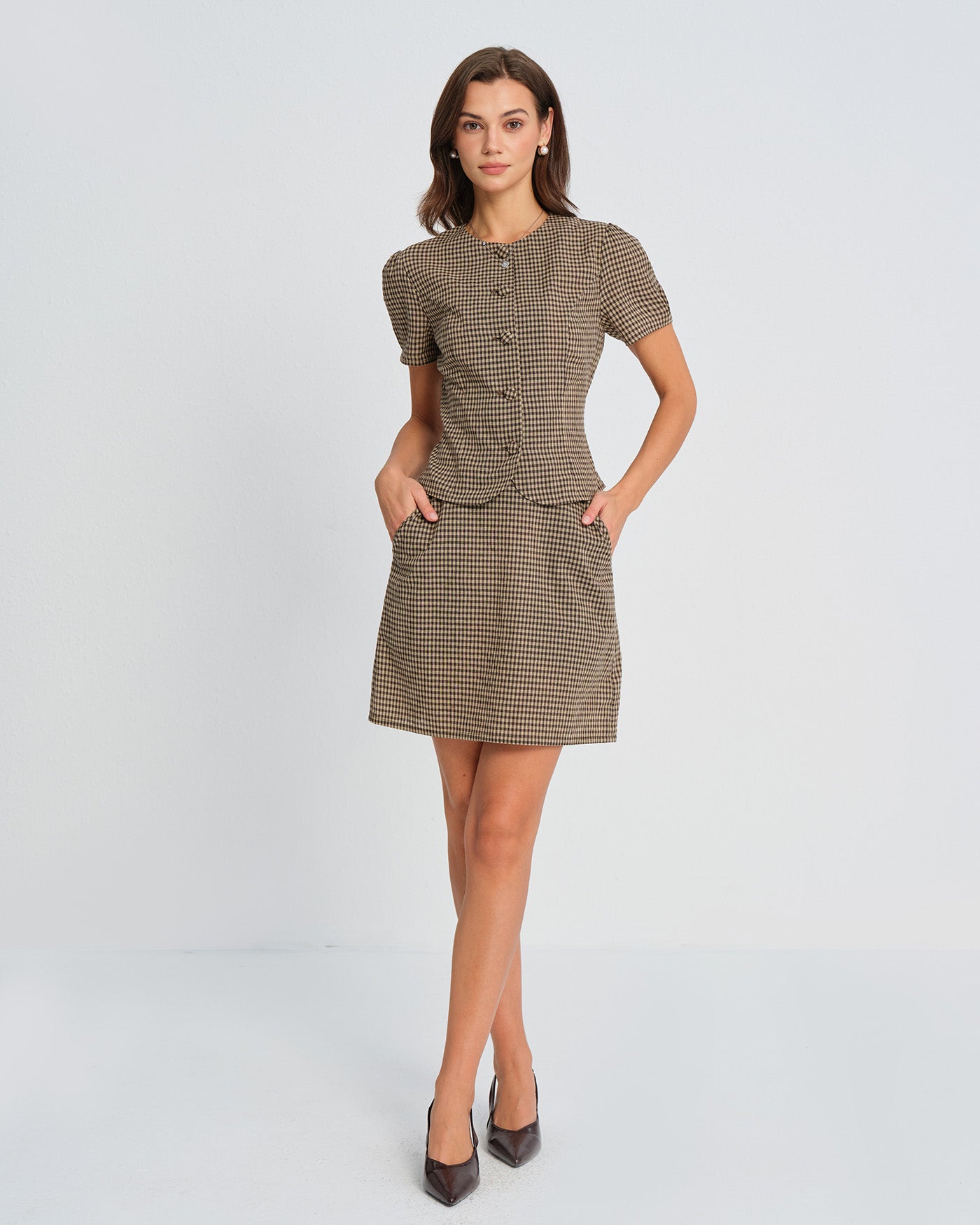 Women's Woven Cotton Blouses Tops - RIHOAS