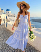 Women's Woven Cotton Camis Tops - RIHOAS