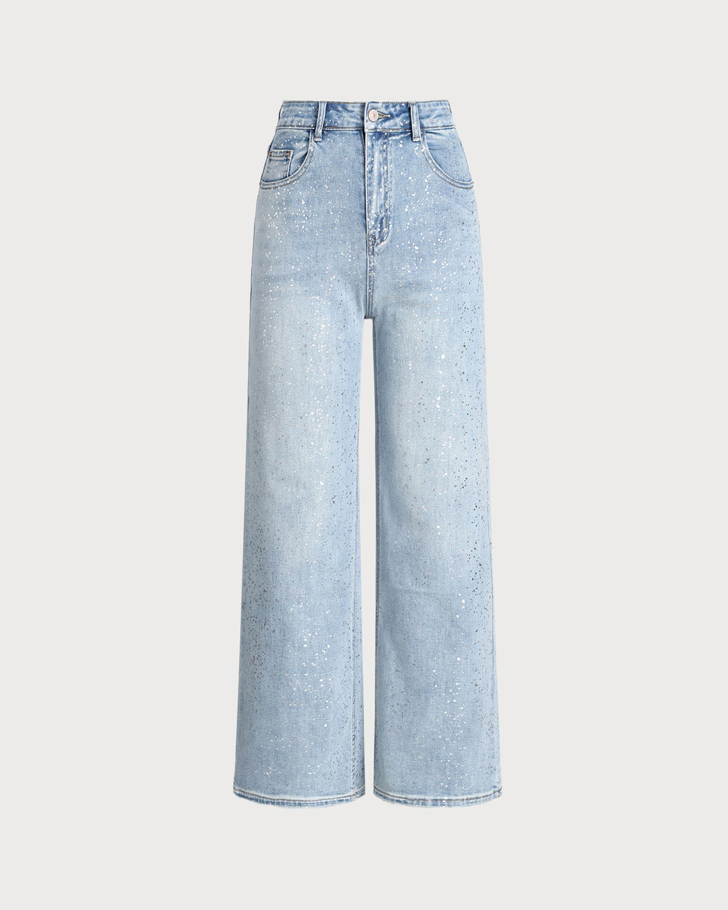 Women's Woven Cotton Casual Pants Blue Bottoms - RIHOAS