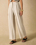 Women's Woven Cotton Casual Pants Bottoms - RIHOAS