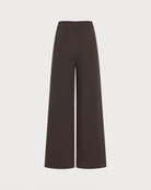 Coffee Pockets Button Straight Pants - RIHOAS - 04