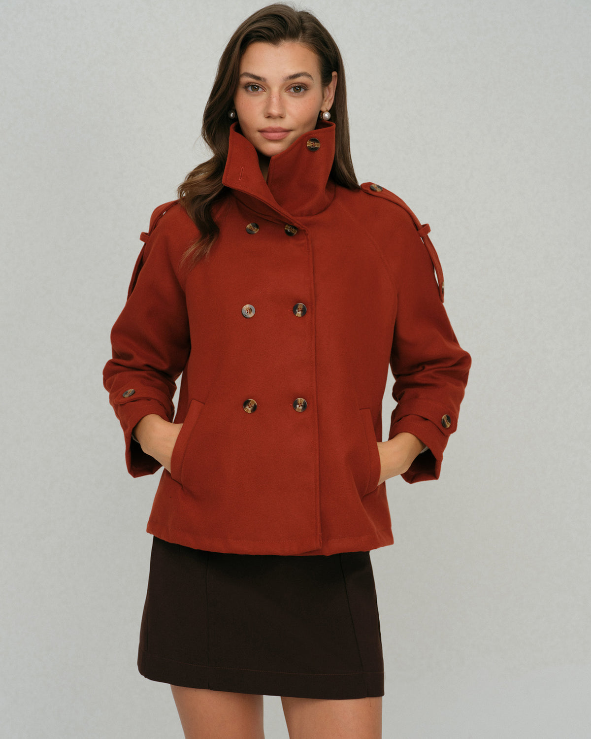 Women's Woven Cotton Jacket Outerwear - RIHOAS