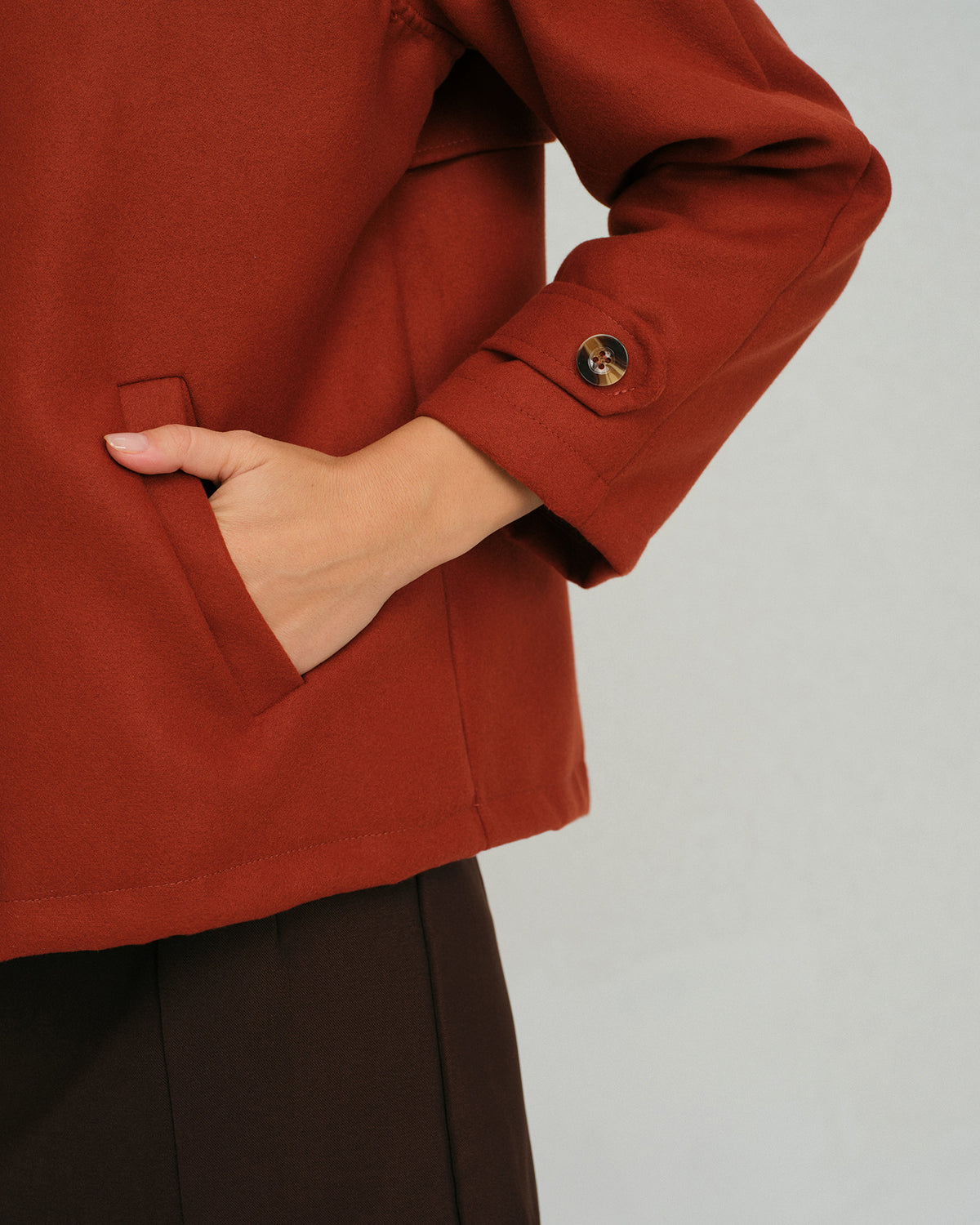 Women's Woven Cotton Jacket Outerwear - RIHOAS