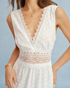 Women's Woven Cotton Maxi Dress Dresses - RIHOAS