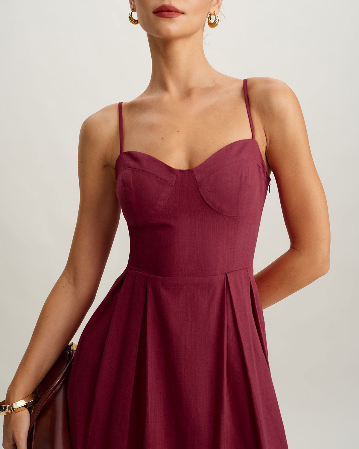 Women's Woven Cotton Maxi Dress Dresses - RIHOAS