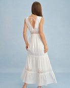 Women's Woven Cotton Maxi Dress Dresses - RIHOAS