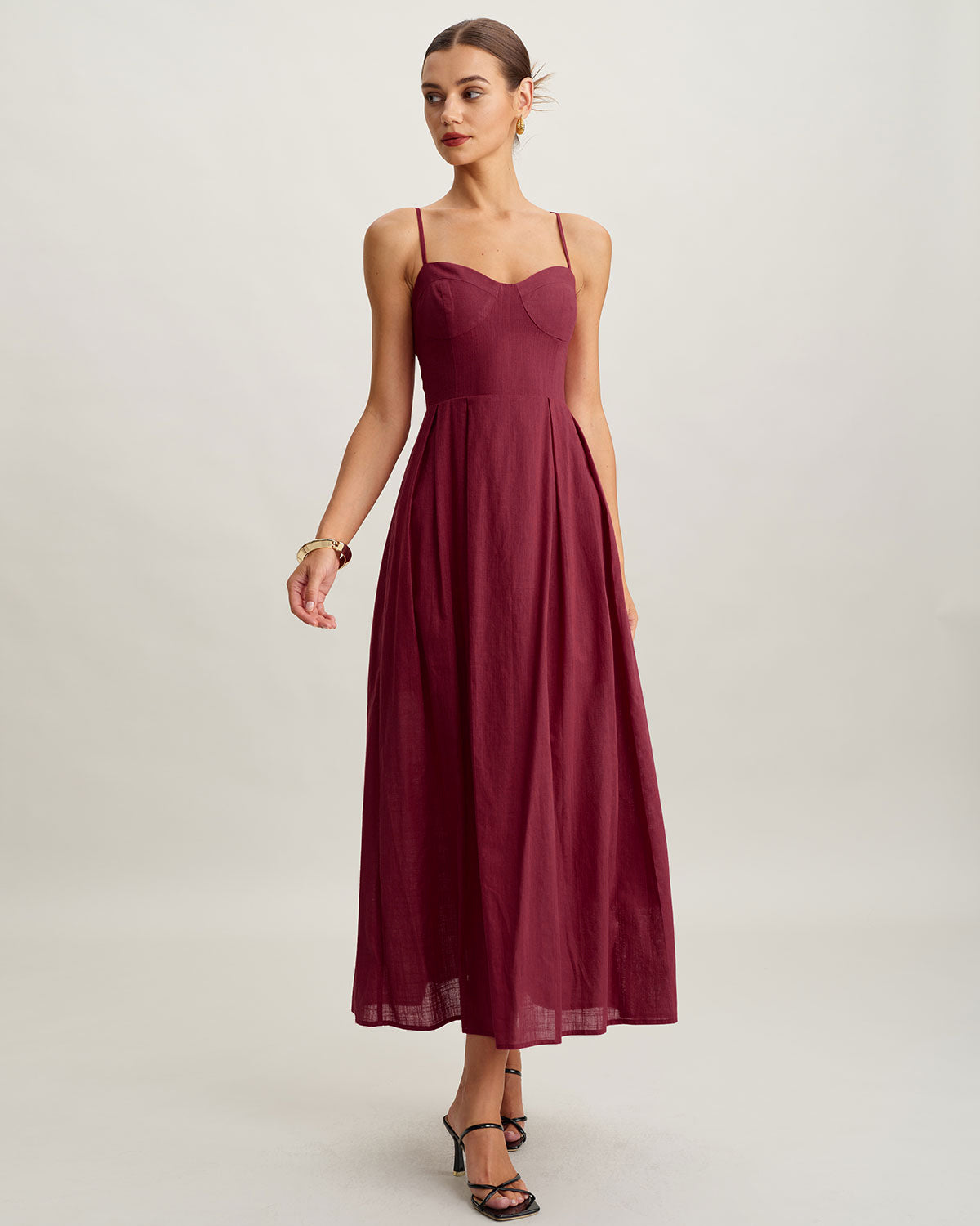 Women's Woven Cotton Maxi Dress Dresses - RIHOAS