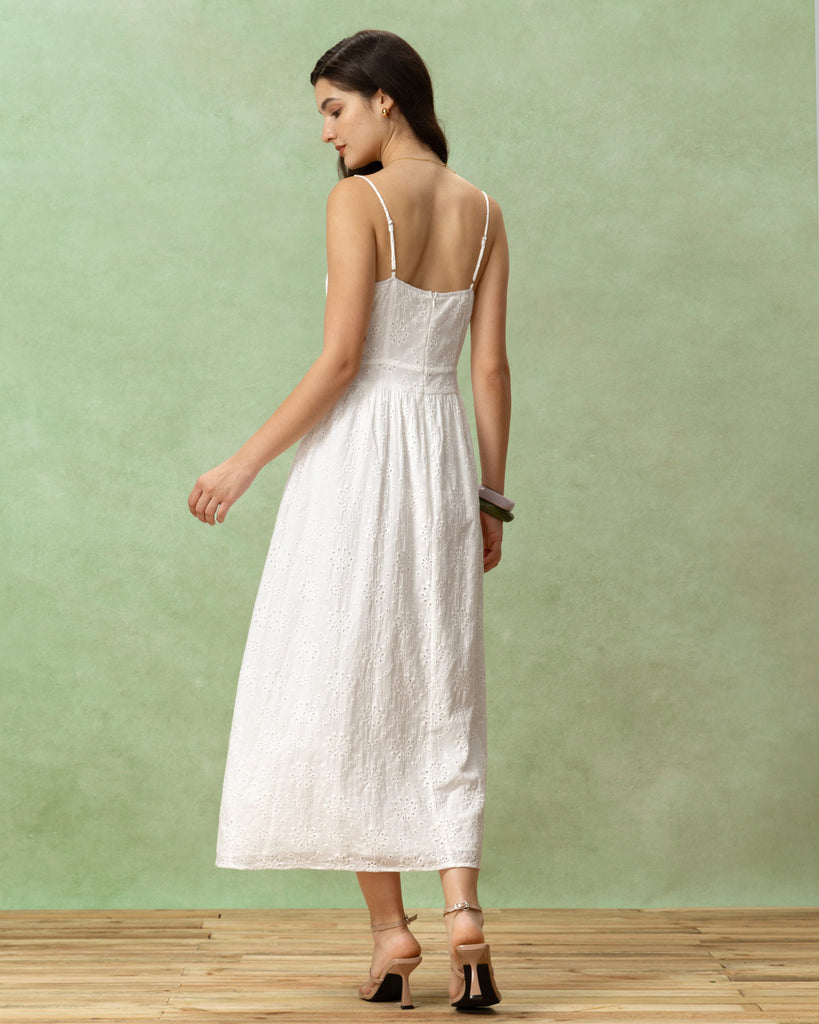 Women's Woven Cotton Maxi Dresses Dresses - RIHOAS