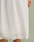 Women's Woven Cotton Midi Dress Dresses - RIHOAS